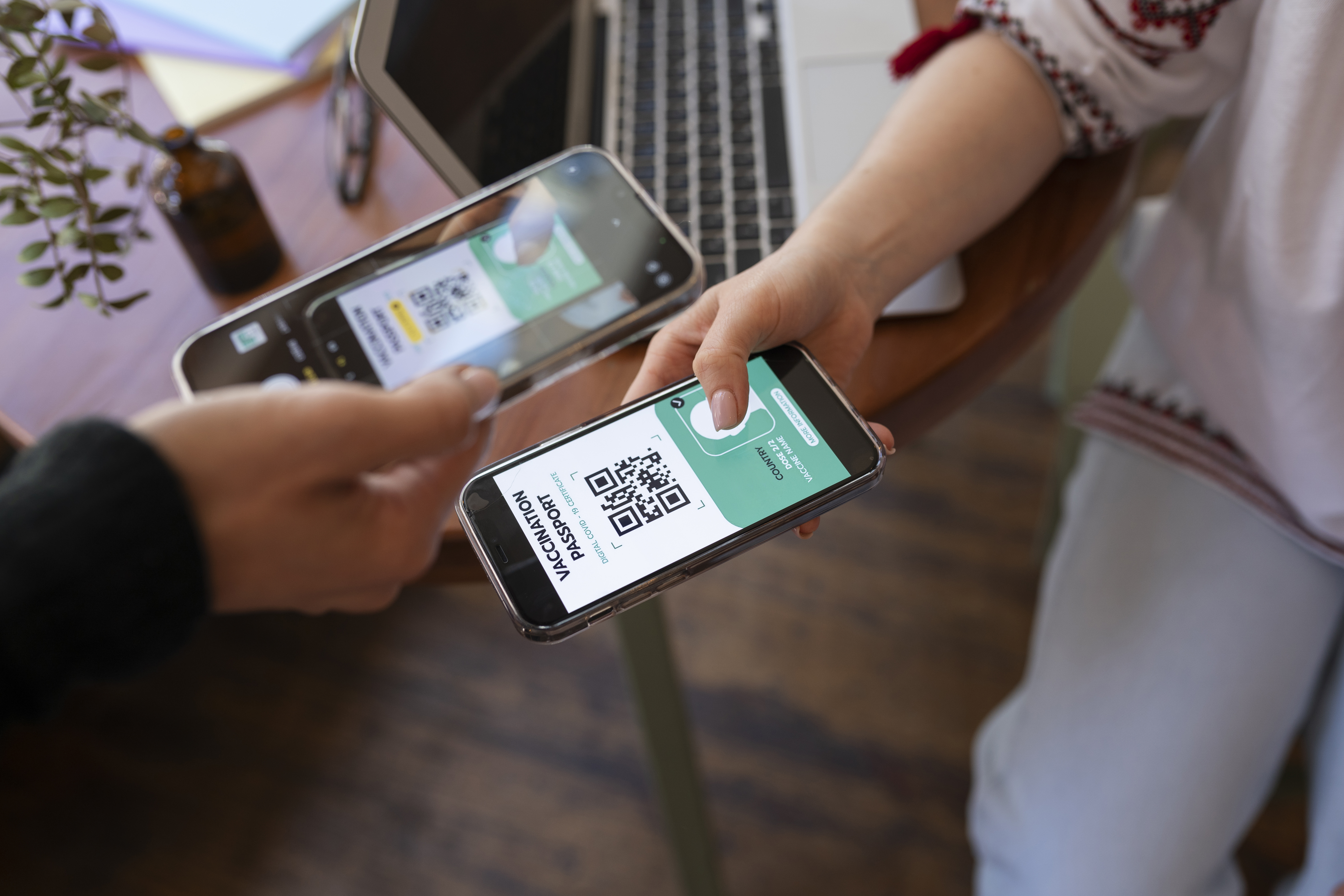 Digital health verification system using QR code for event safety protocols and medical documentation